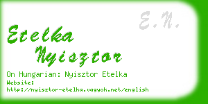 etelka nyisztor business card